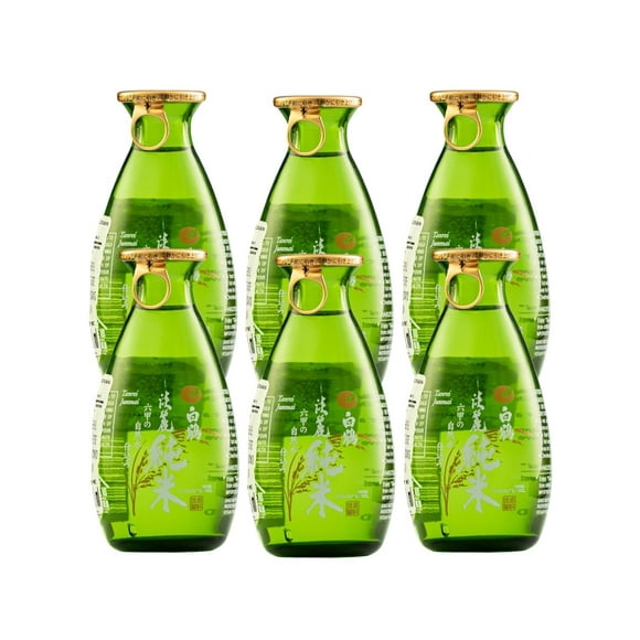 Six Pack Sake Japones Hakutsuru Tanrei Jyosen 180 Ml Hakutsuru Sake