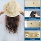 thumbnail image 4 of Sombrero de ala ancha con circunferencia de sombrero de 56-58cm, sombrero de sol con perlas, sombrero de verano para mujer, sombrero de playa junto al mar, sombrero para el sol con protección solar, 4 of 6