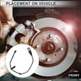 thumbnail image 3 of 1 pc Sensor de desgaste de pastillas de freno delantero para Lexus RC F GS F 2015-2020 No. 4777024010 Goma TPU, 3 of 6