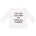 thumbnail image 3 of Inktastic I'm Not Crying, I'm Ordering Dinner Boys or Girls Long Sleeve Toddler T-Shirt, 3 of 5