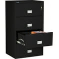 thumbnail image 3 of Phoenix Safe Lateral 31 inch 4-Drawer Fireproof File Cabinet with Key Lock, Water Seal, Black, LAT4W31B, 3 of 6