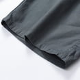 thumbnail image 5 of WIZUTIZ Men's Summer Cargo Capris Solid Color Drawstring Elastic Waist Pocket Workwear Cropped Pants Lightweight Polyester Breathable for Outdoor Hiking Daily Wear Mens Fashion, 5 of 8
