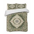 thumbnail image 2 of Green Boho King Size Down Alternative Comforter, Lightweight Comforter Quilt Bedding Set with Pillow Shams Chic Traditional Antique Geometric Rustic All Seasons Bed Comforter Duvet Insert 96"x106", 2 of 7