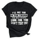 thumbnail image 1 of Tops de verano Regalos para hombre y mujer Camiseta de verano con estampado de letras Blusa de manga corta Pompotops  hfajkhk134458, 1 of 8