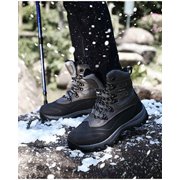 NORTIV 8 Mens Insulated Waterproof Construction Rubber Sole Winter Snow Ski Boots