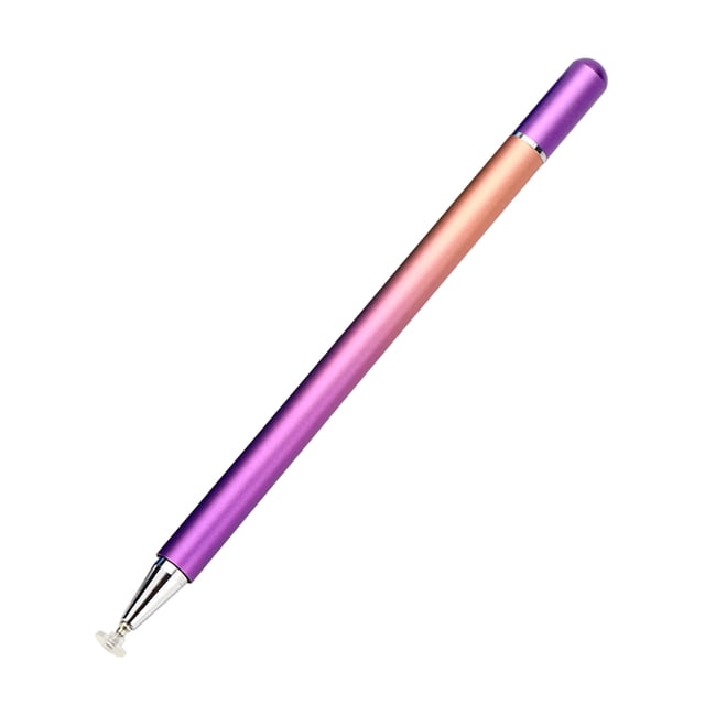 Lápiz óptico de Color degradado para pantallas táctiles de iOS y Kuymtek Android tapa de disco transparente lápiz capacitivo con punta de repuesto integrada