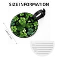 thumbnail image 5 of Saint Patrick's Day 2pcs PU Leather Round Bag Tags with Privacy Cover and Name ID Tag - Suitcase Tags for Travel Luggage, Handbags, Backpacks, School Bags, 5 of 6