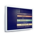 thumbnail image 3 of Do What Is Right Not What Is Easy On Books 40 in x 30 in Framed Painting Canvas Art Print, by Designart, 3 of 5