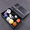 thumbnail image 2 of Chakra pulgar raspado tablero colorido traje ojo rodolita polvo cristal Yoga piedra Wmkox8yii qwyer311, 2 of 3