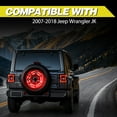 thumbnail image 5 of 14" LED Spare Tire Brake Light Rear Lamp Dual Ring For Jeep Wrangler JK 07-18 US, 5 of 12