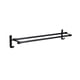 thumbnail image 1 of Toallero sin perforaciones Toallero de baño negro Percha de baño Toallero de baño de doble varilla Negro 60 cm ER, 1 of 4