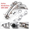 thumbnail image 2 of Stainless Racing Manifold Header Exhaust For 01-05 HONDA CIVIC DX/LX D17 1.7 EM2/ES1, 2 of 7