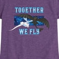 thumbnail image 3 of How to Train Your Dragon - Together We Fly - Toddler & Youth Girls Short Sleeve Graphic T-Shirt, 3 of 5
