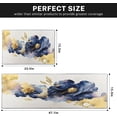 thumbnail image 5 of Kitchen Rugs and Mats Non Skid Washable Set of 2, Floral Rose Vintage Kitchen Runner Rug, Marble Navy Kitchen Floor Mat Under Sink Mat Throw Rug for Kitchen Doormat Waterproof, 5 of 6