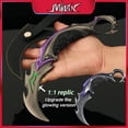 thumbnail image 2 of Serie de armas cuerpo a cuerpo Valorant de 22 cm, modelo de metal Reaver EP 5 Karambit, réplica de espada, juego 1:1, arma, cuchillo, juguetes, adornos, 2 of 5
