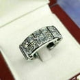 thumbnail image 3 of 2Ct Men's Round Cut Lab Created Diamond Wedding Band Ring 14K White Gold Plated, 3 of 4