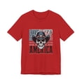 thumbnail image 4 of Bold and Patriotic The Aviator Skull Unique America Unisex Short Sleeve Tee, 4 of 11