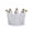 Golden, variant on Dserhfy Three-dimensional Storage Tray Decorative Glass Crown Shape Makeup Sponge Holder for Desktop
