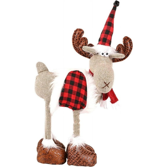 PayUSD Gnome Plush Handmade Red and Black Christmas Reindeer Ornament