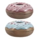 thumbnail image 3 of 2 cajas con forma de donut, caja de dulces, caja de regalo, elegante hojalata, latas vacías, 3 of 5