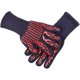 thumbnail image 4 of Guantes para barbacoa, guantes para asar resistentes al calor, guantes antideslizantes de silicona para horno, guantes largos de cocina para barbacoa, cocinar, hornear, cortar, 4 of 5
