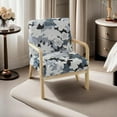 thumbnail image 2 of Housse de Chaise Moderne Mi-Siècle Imprimée Extensible pour Fauteuil de Lecture Housses de Chaise de Salon (Fleur), 2 of 6
