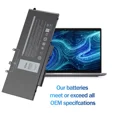 thumbnail image 2 of 68Wh GJKNX GD1JP Li-ion Battery For Dell Latitude 5580.., 2 of 3