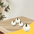 thumbnail image 6 of Artificial Mini Pumpkins, Foam Decorative Pumpkins, 12Pcs White Yellow Lifelike Halloween Thanksgiving Fall Home Table Decorations, Small Lightweight Plastic Pumpkin Props, 6 of 7