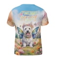 thumbnail image 2 of Welcome Spring Fairy West Highland White Terrier in Flower Meadow All Over Print 3D Shirt Unisex Merch Westie Westy Dog Lover - 13002, 2 of 6