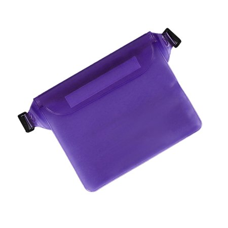 Clear Waterproof Bag Pouch Lightweight with Detachable Shoulder Strap Clear Tote Bag Case for Rafting Swimming Water Sports Kayaking violet