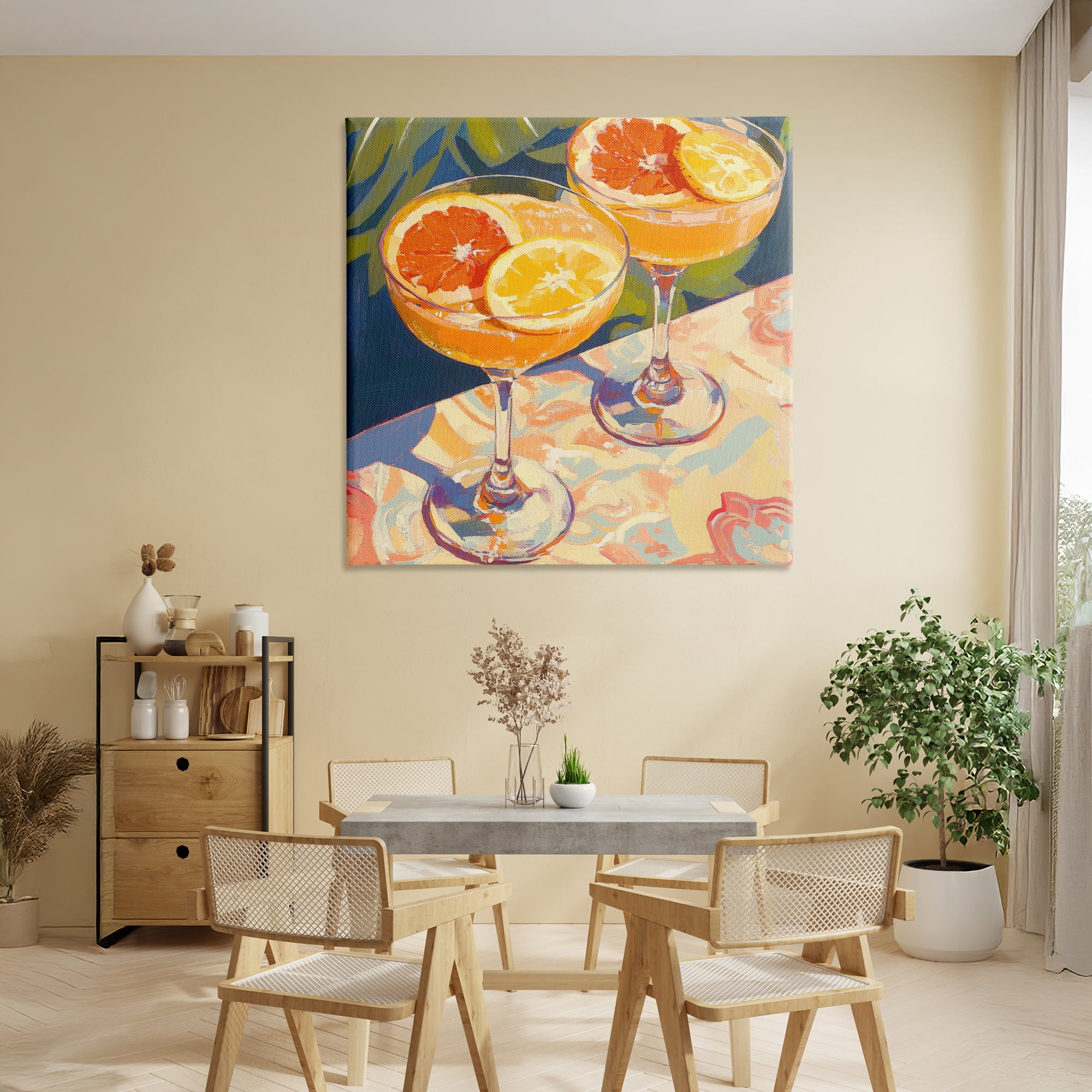 Stupell Industries Fruity Summer Cocktails Canvas Wall Art, design by Petal Prints Design