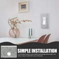 thumbnail image 4 of OUNONA 1Pack Silver Rhinestone Light Switch Cover Wall Plate 11.5x7cm, 4 of 8