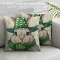 thumbnail image 3 of Qinduosi Easter Pillow Covers Inch Throw Pillowcase Rabbit Floral Home Sofa Bedroom Cushion Case Seasonal Farmhouse Decorations, 3 of 5