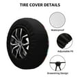 thumbnail image 2 of Bingfone Space Colorful Donut Spare Tire Cover Weatherproof Universal Wheel Protectors for RV Camper Travel Trailer SUV Truck-16 inch, 2 of 8