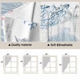 thumbnail image 3 of Blue Red Coastal Nautical Kitchen Window Curtains, Swag Curtains Valance for Bedroom Living Room Bathroom, Beach Sea Turtle Ocean Coral Starfish Rod Pocket Window Block Drapes 2 Panels 36"x63", 3 of 9
