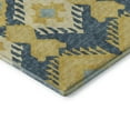 thumbnail image 4 of Addison Rugs Mayfield Washable Transitional Tribal, Boho Yellow Round Rug, 8' x 8', 4 of 5