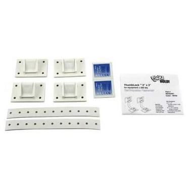 Quakehold! Equipment Fastener,200 Lbs,White RD.T6.4W.1