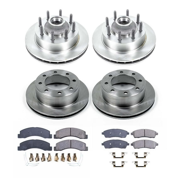 Ultimate Brakes Front and Rear Ceramic Brake Pad and Rotor Kit with Hardware WM81508