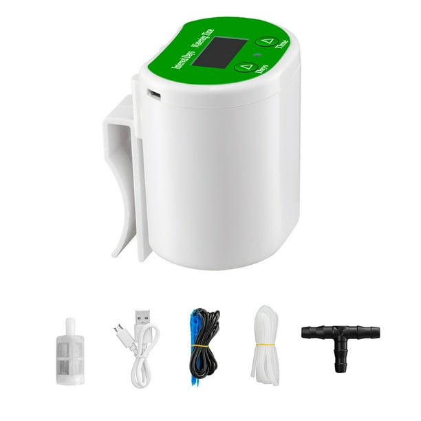 Sistema de riego automático, dispositivo de riego temporizado, riego por goteo para terrazas de jardín.
