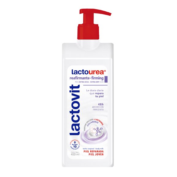 Crema corporal Lactovit reafirmante colágeno piel extra seca 400 ml
