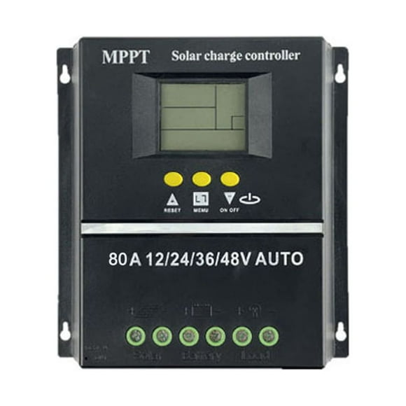 Amdohai Voltage Automatic Identification Solar MPPT Controller LCD Display Off-grid System Electrical Power Generating Systems for Rechargeable Lithium Battery Leadacid Cell