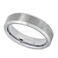 thumbnail image 2 of 6mm Tungsten Wedding Band - Brushed Finish Comfort Fit Beveled Edge Tungsten Carbide Ring - Tungsten Anniversary Ring - TN038s12.5, 2 of 3