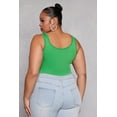 thumbnail image 3 of Womens Plus Size Square Neck Tank Bodysuit, 3 of 3