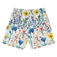 thumbnail image 7 of FORMRS Boys Swim Trunks Quick Dry Mesh Liner Boardshorts Sizes XS-XL, Blue Wildflower Pattern, 7 of 7