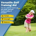 thumbnail image 6 of Costway 31.5" Golf Swing Trainer Aid with Weighted Head for Grip Rhythm Flexibility Balance Yellow, 6 of 10