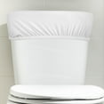 thumbnail image 6 of PENIKOKO White Polyester Toilet Tank Lid Cover Replacement, Water Tank Dust Protector, and Easy to Install, 1 Set, 6 of 8