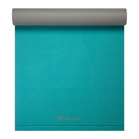 Gaiam Easy Roll Premium 6mm Yoga Mat Viridian Green Walmart Com