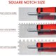 thumbnail image 3 of Stainless Steel Notched Tile Trowel Set with Grout Sponge Gloves, 3 of 5