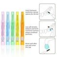 thumbnail image 4 of Yellow 1.0-1.2mm Interdental Brushes, 60 Count, Push-Pull Design, Retractable for Braces, Orthodontics, and Teeth Gap Cleaning, 4 of 7