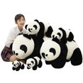 thumbnail image 3 of Pontos 7.87inch Cute Panda Stuffed Plush Doll Toy Throw Pillow Kids Girlfriend Gift Home Decor, 3 of 12